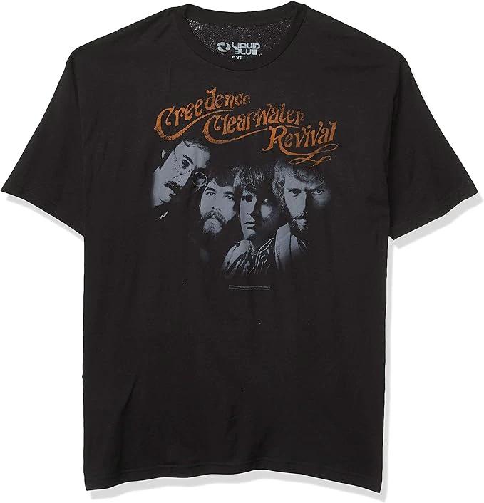 CCR Band Photo T-shirt Creedence Clearwater Revival Men's Tee by HandyShopping4U2