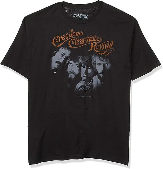 CCR Band Photo T-shirt Creedence Clearwater Revival Men's Tee by HandyShopping4U2