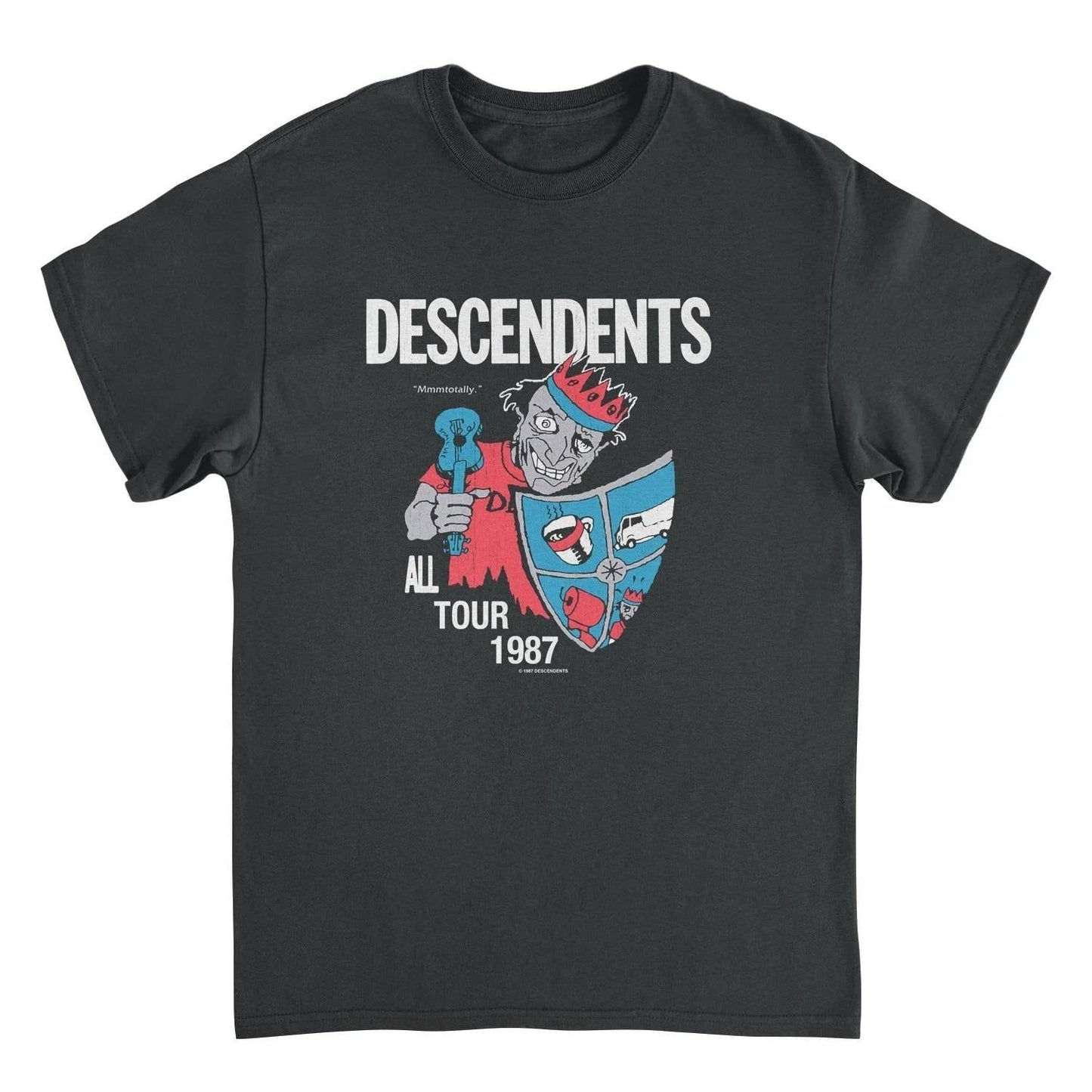Descendents All Tour 87 t shirt black vintage punk band tour tee officially licensed merch