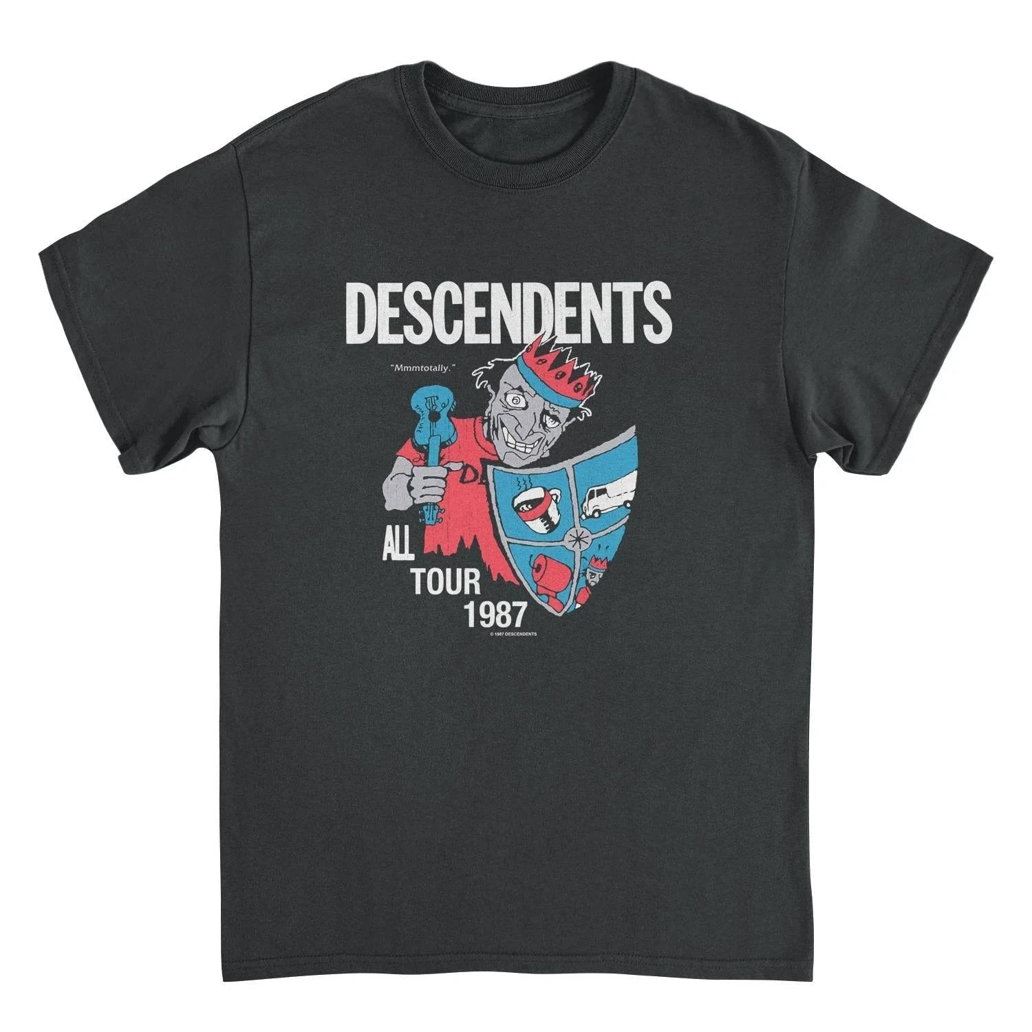 Descendents All Tour 87 t shirt black vintage punk band tour tee officially licensed merch