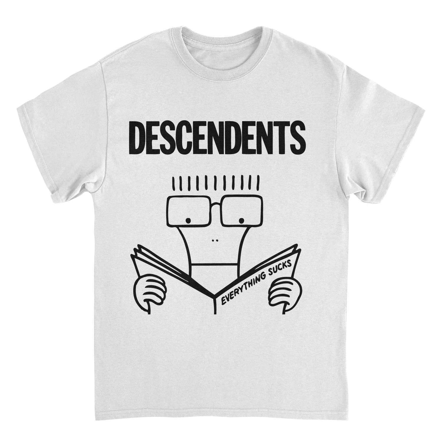 Descendents Everything Sux t shirt black skull punk band tee officially licensed merch