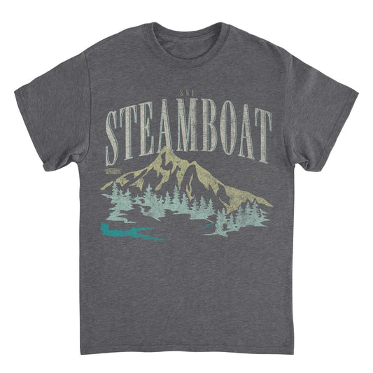 Ski Steamboat Dark Heather T-Shirt by HandyShopping4U2