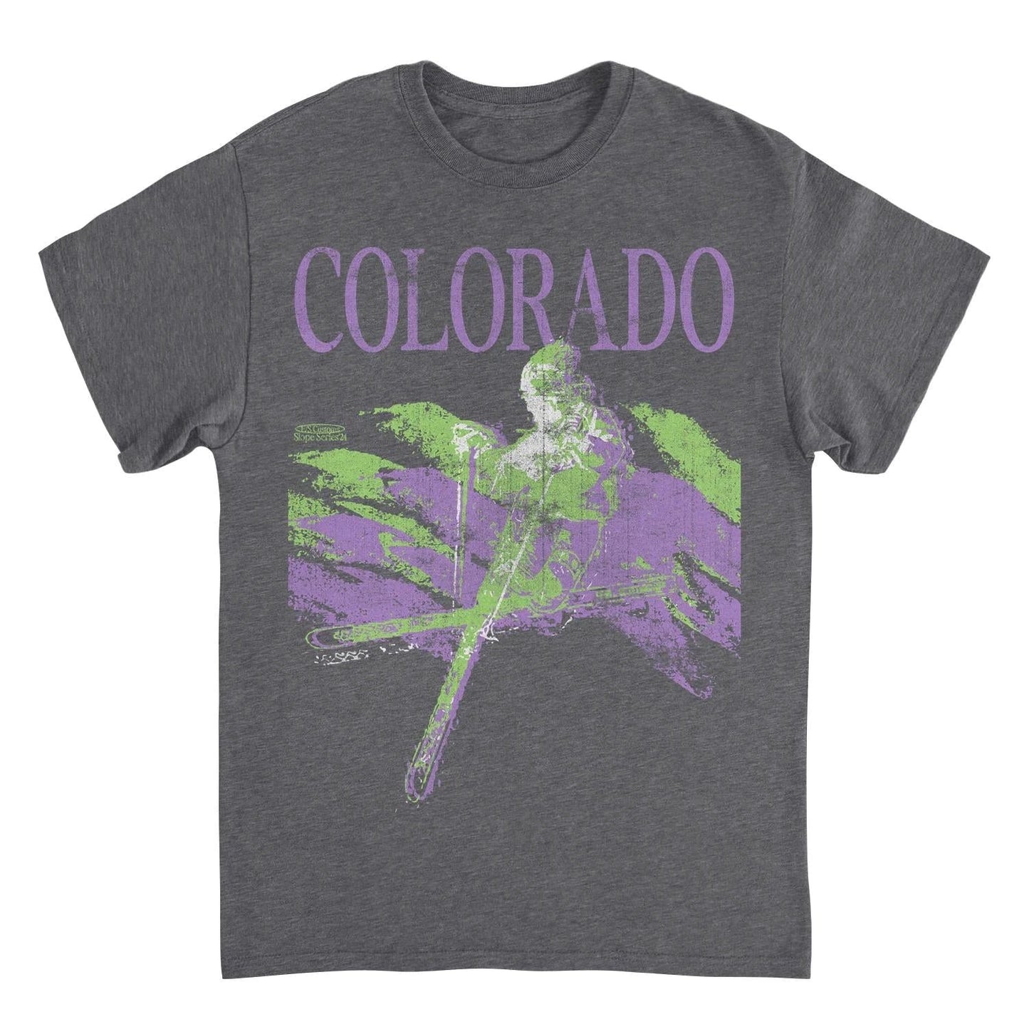 Ski Colorado Heather Charcoal T-Shirt by HandyShopping4U2