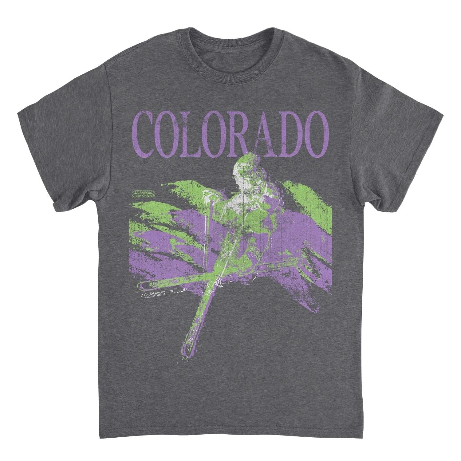 Ski Colorado Heather Charcoal T-Shirt by HandyShopping4U2