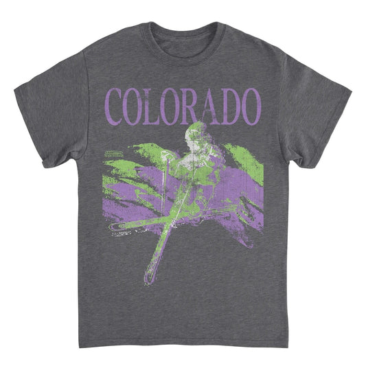 Ski Colorado Heather Charcoal T-Shirt by HandyShopping4U2