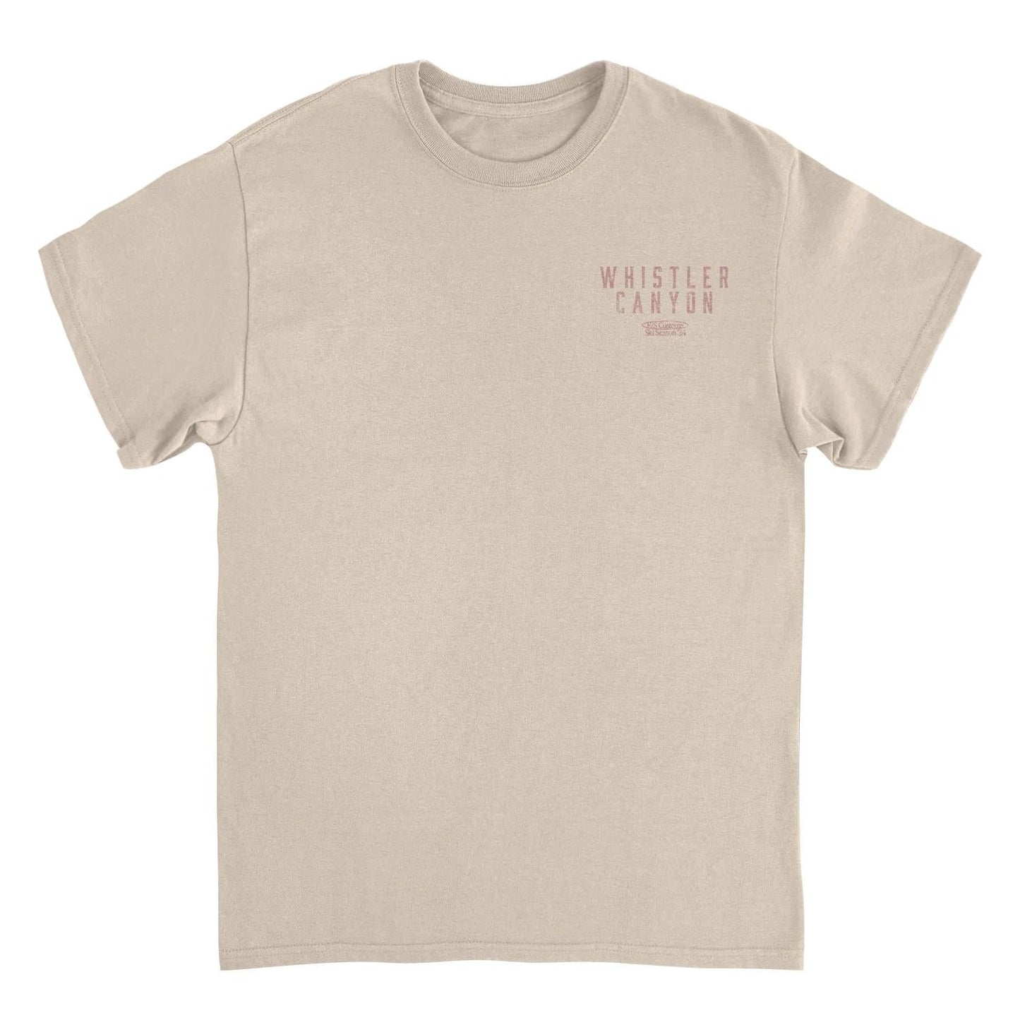 Snowboarding Whistler Light Front & Back Print T-Shirt by HandyShopping4U2