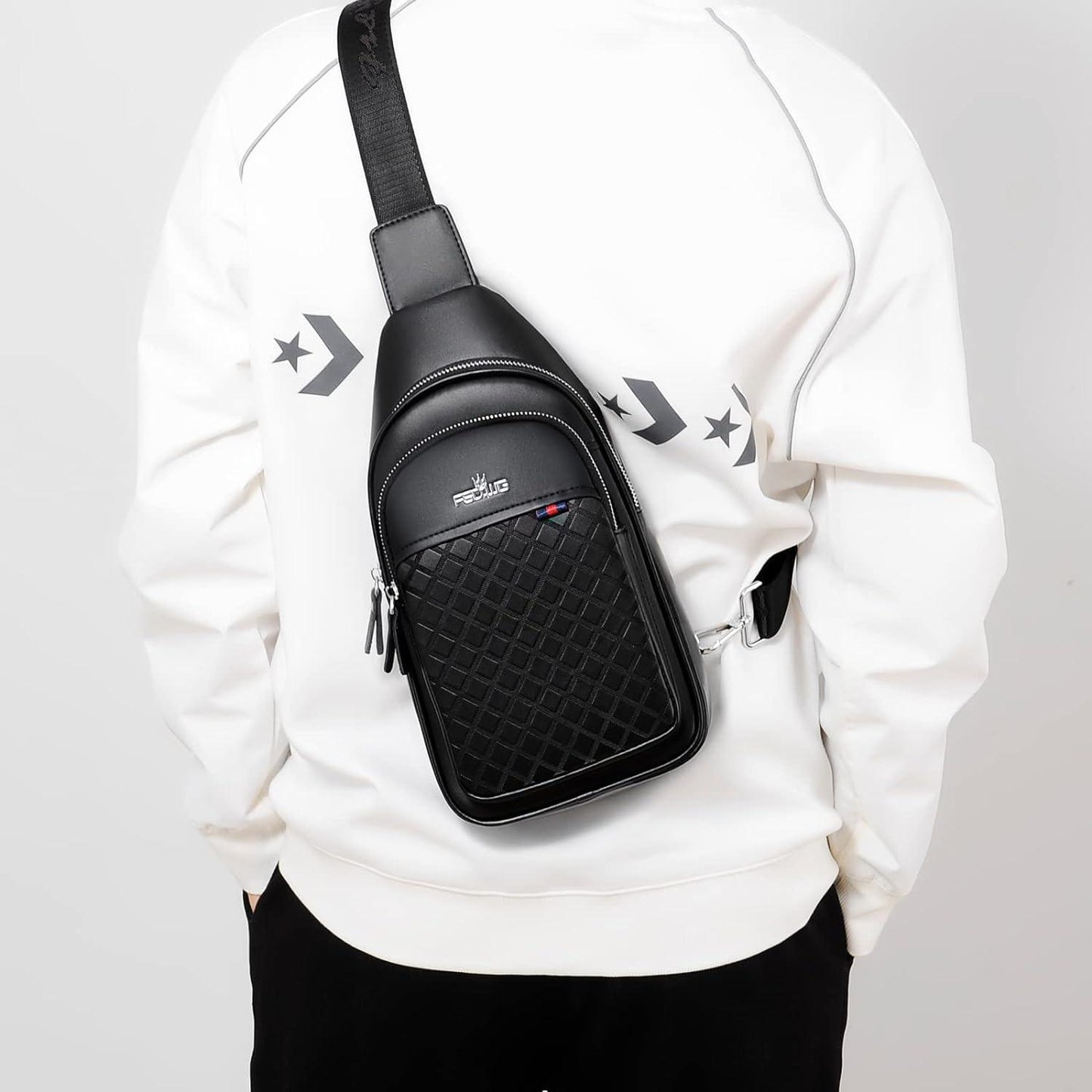 FR Fashion Co. Sling Backpack for Men