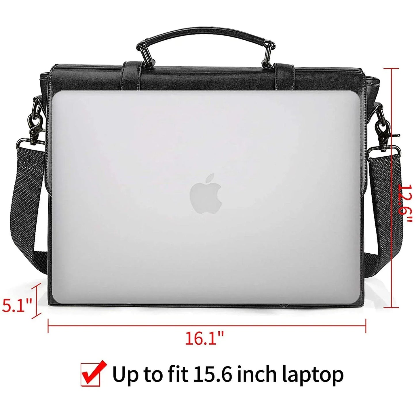 Designer Messenger Bag – PU Leather Laptop Briefcase with Multiple Compartments