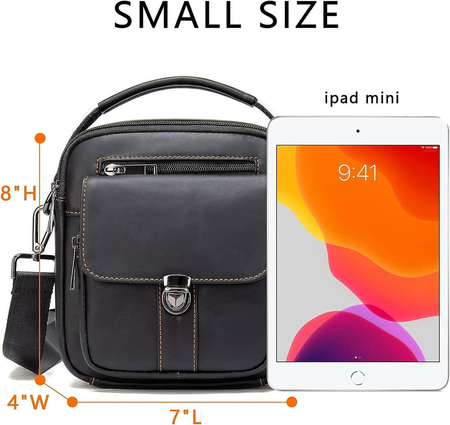 Leather Mini Crossbody Sling Bag – Compact & Refined