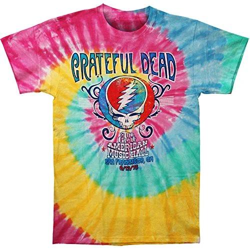 Grateful Dead Tie Dye American Music Hall Spiral Men's T-shirt by HandyShopping4U2