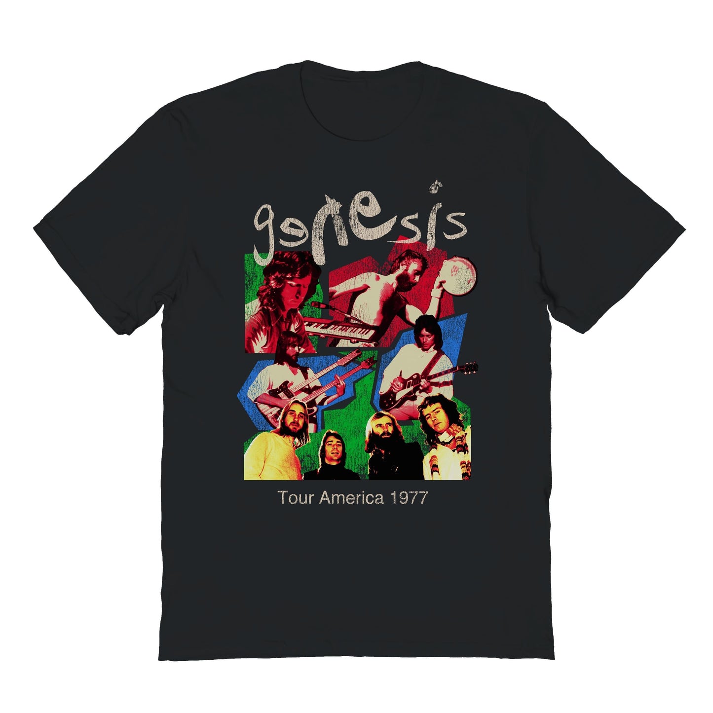 Goodie Two Sleeves Genesis Tour 77 Black T-Shirt