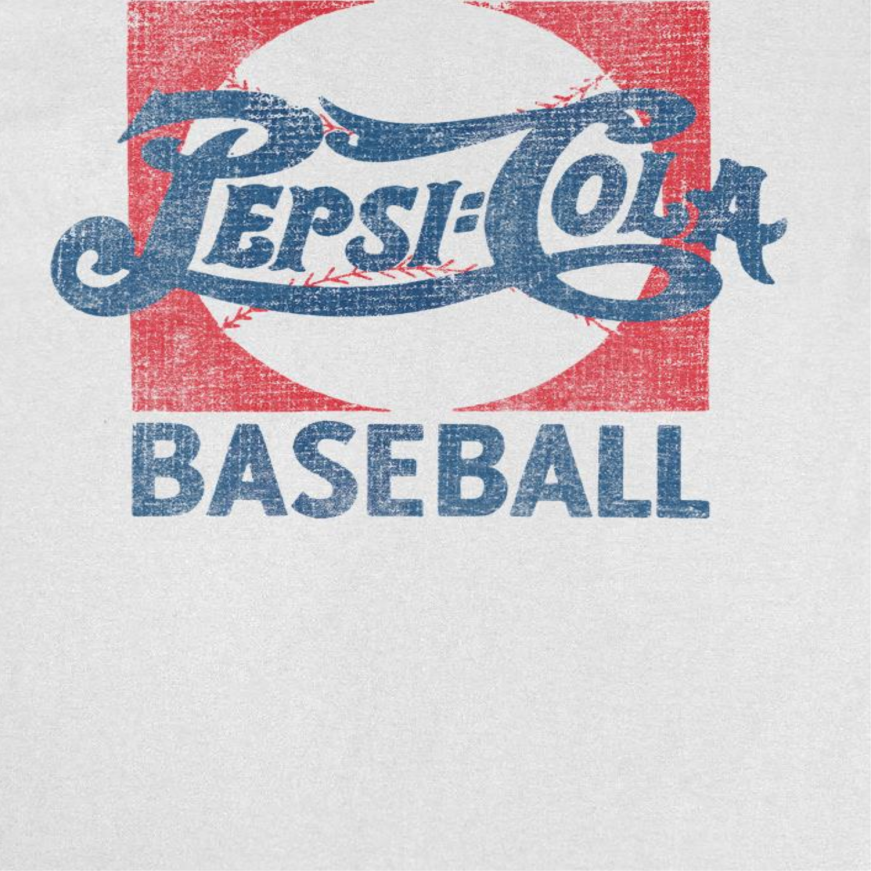Pepsi Baseball White T-Shirt by HandyShopping4U2