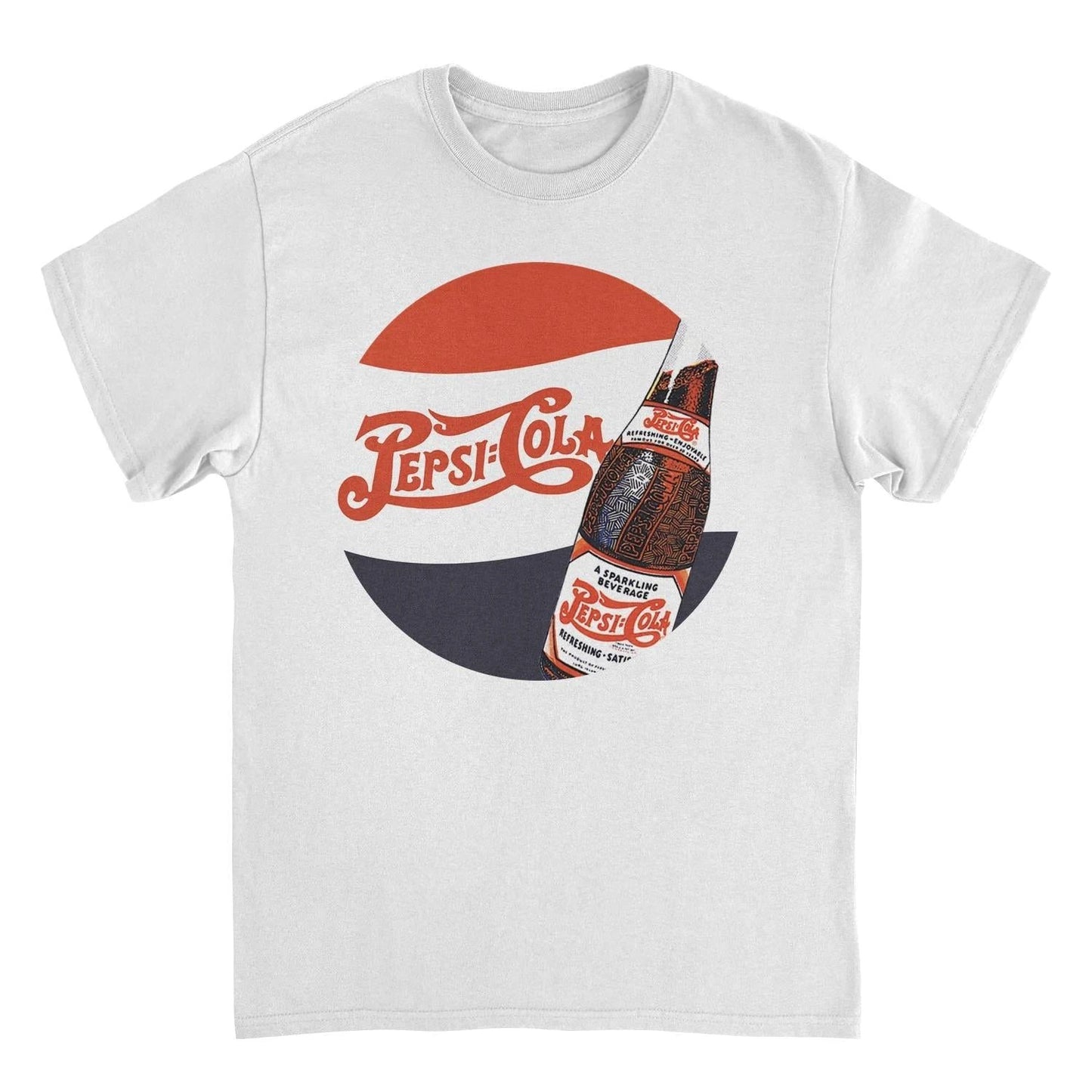 Pepsi Swoosh White T-Shirt by HandyShopping4U2