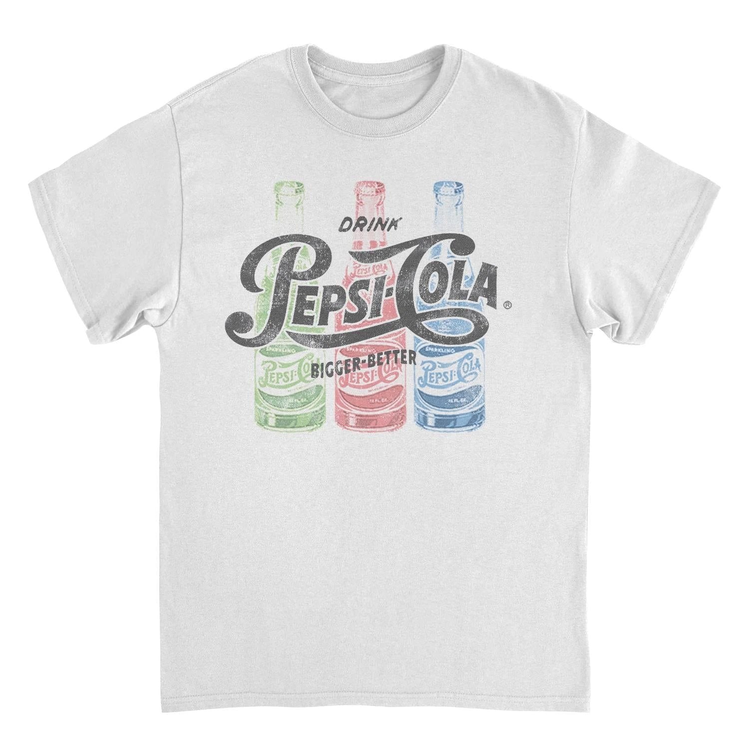 Pepsi Drink Bigger White T-Shirt by HandyShopping4U2
