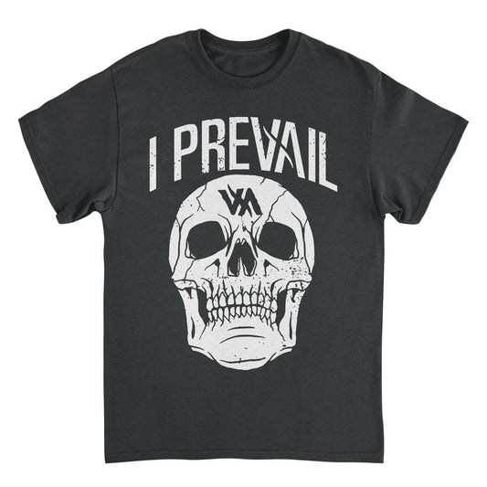 I Prevail skull logo t shirt black officially licensed metalcore band merch graphic tee