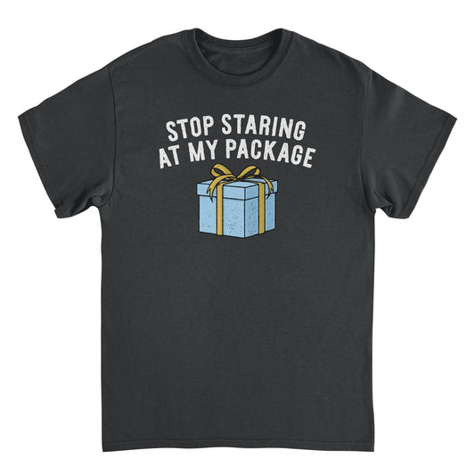 Christmas T-Shirt - Stop Staring at my Package