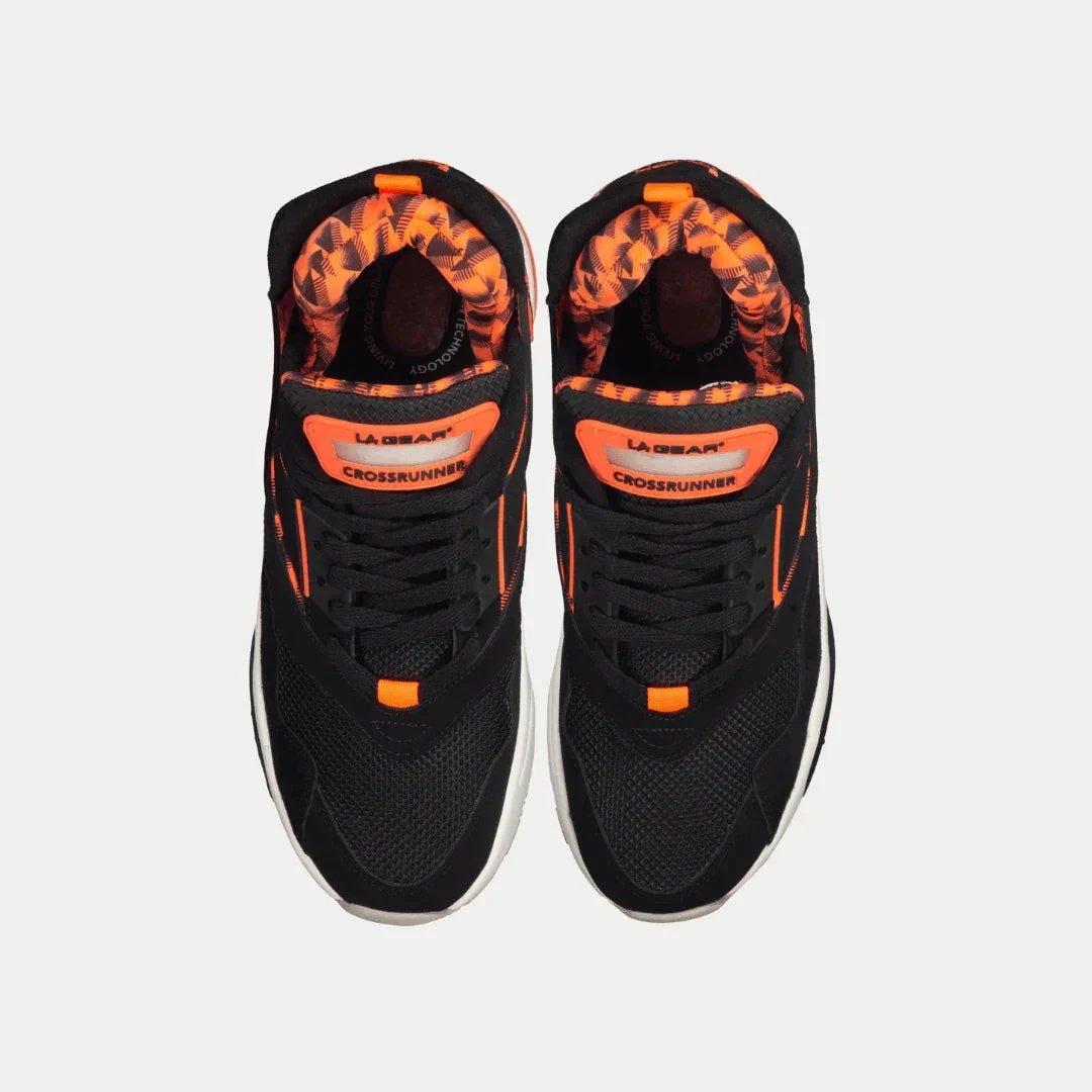 LA Gear Men's Turbo Light-Up Mid | Black x Neon Red by HandyShopping4U2