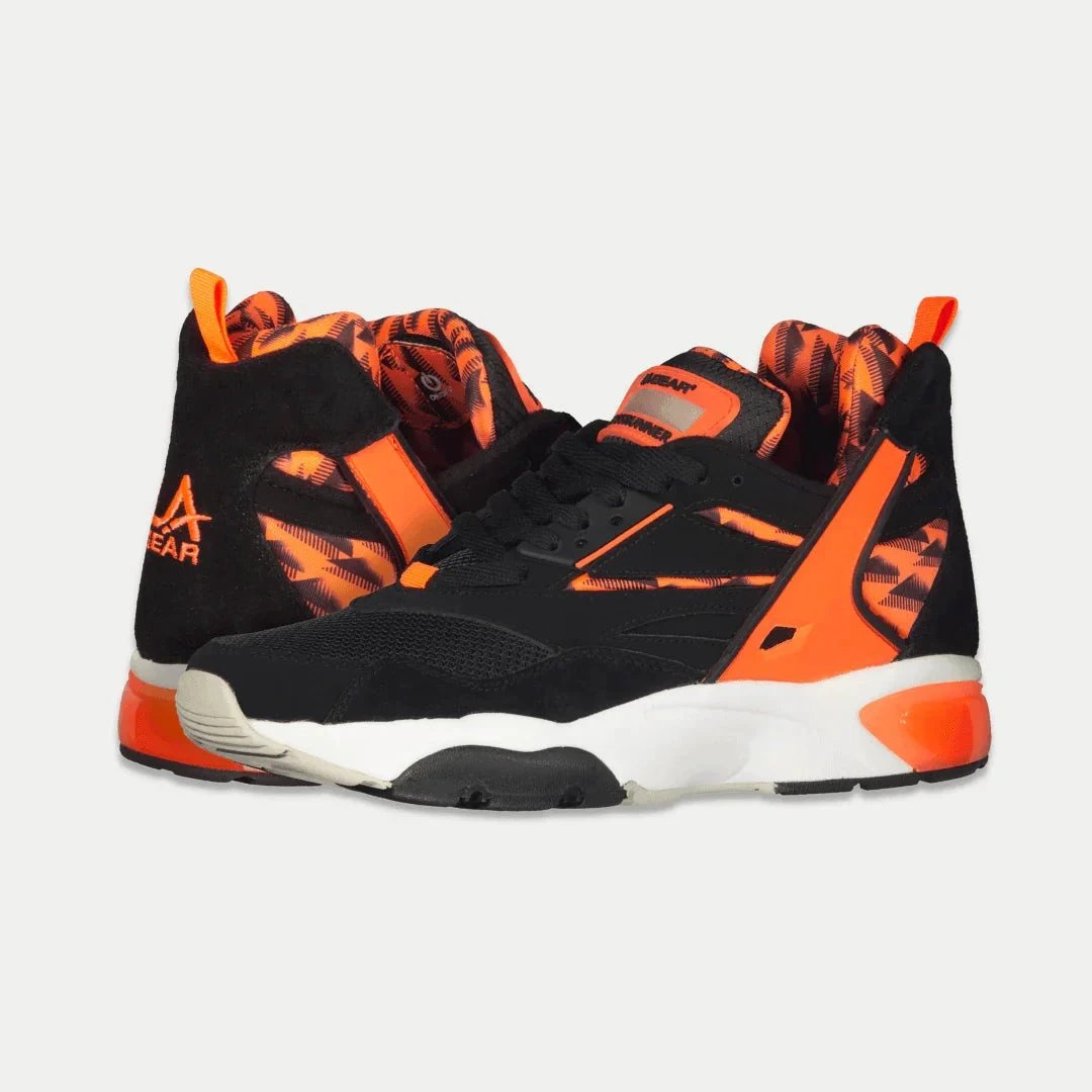 LA Gear Men's Turbo Light-Up Mid | Black x Neon Red by HandyShopping4U2