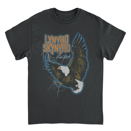 Lynyrd Skynyrd Free Bird lightning eagle black t-shirt vintage southern rock band tee