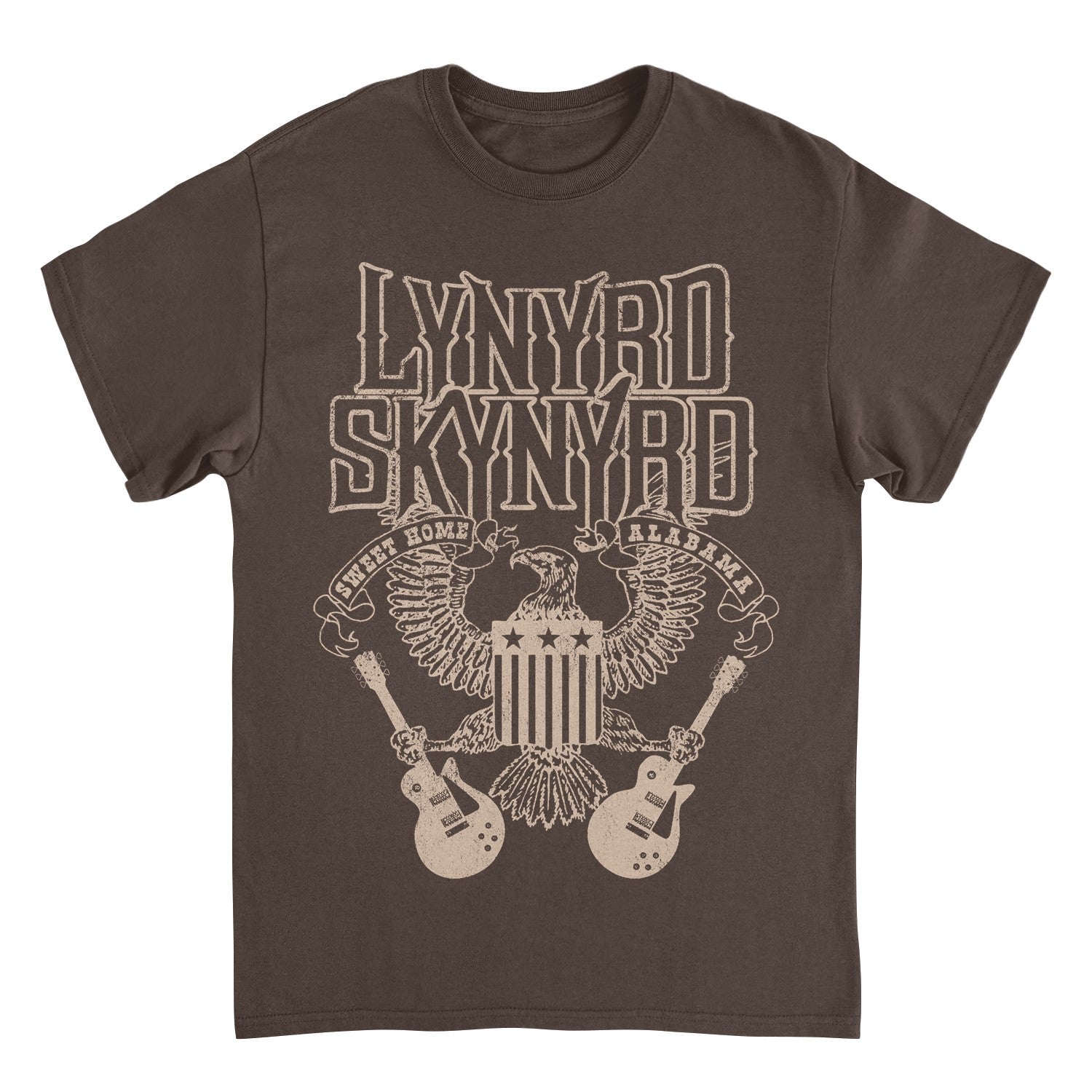 Lynyrd Skynyrd Sweet Home Alabama tee with eagle, guitar, and vintage Southern rock artwork