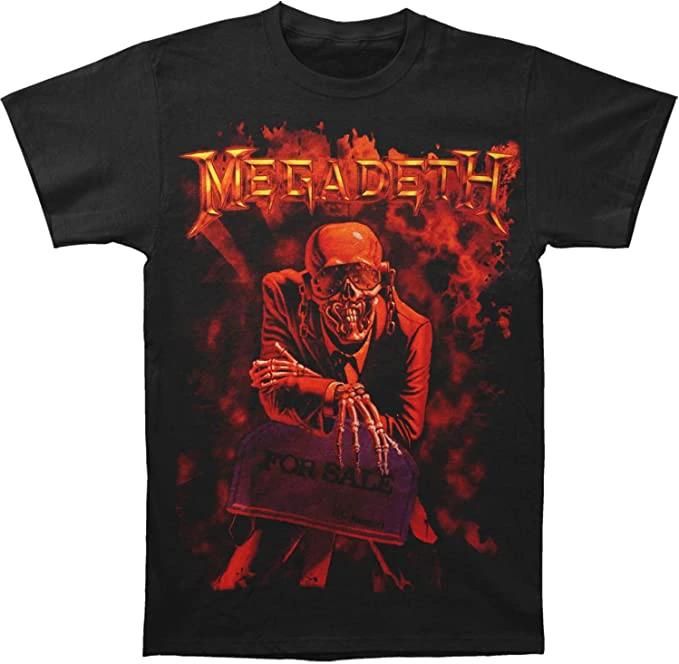 Megadeth For Sale black graphic metal band t-shirt featuring official artwork design for heavy music fans