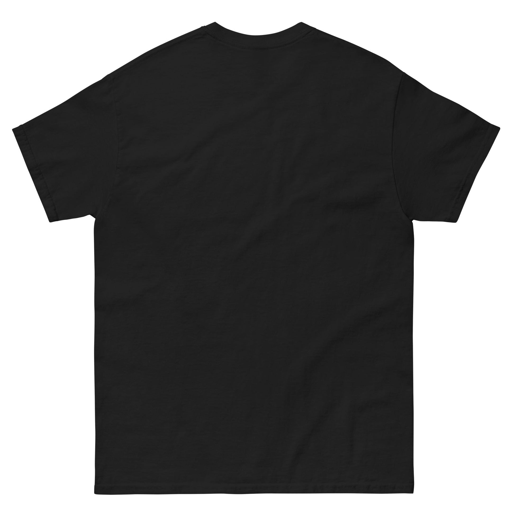 Back view of the officially licensed Mötley Crüe Shout at the Devil 83-84 World Tour black heavyweight cotton T-shirt.