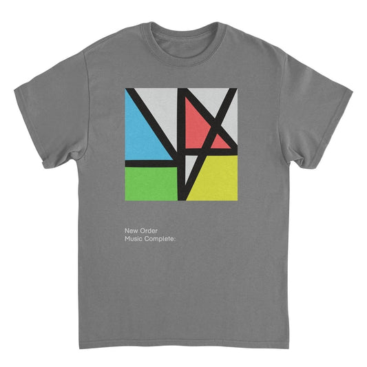 New Order Music Complete t shirt featuring 2015 album design synth pop band tee