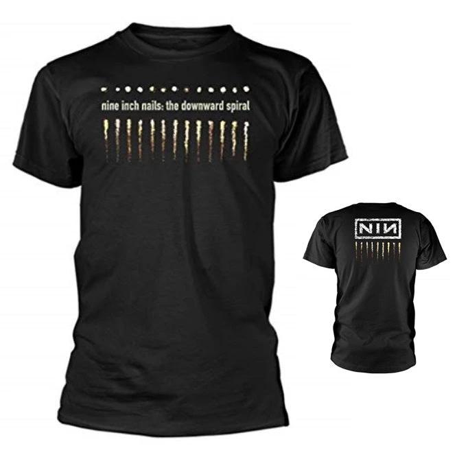 Officially licensed men’s Nine Inch Nails T-shirt featuring artwork from the iconic The Downward Spiral album.