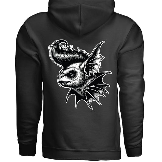 Grave Digs Rockabilly Punk Bat Unisex Hoodie