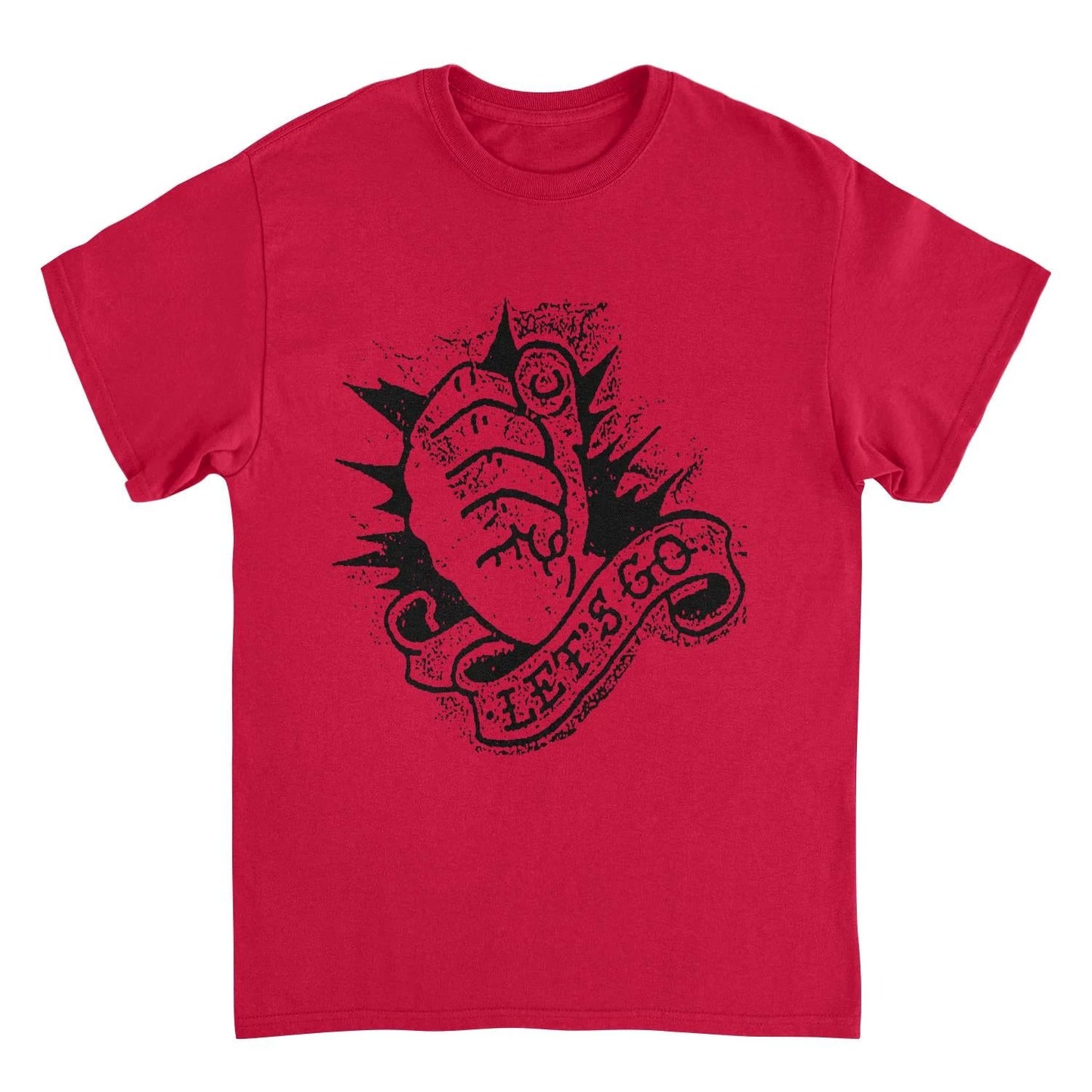 Rancid Let's Go burgundy t shirt featuring 1994 punk rock album artwork graphic