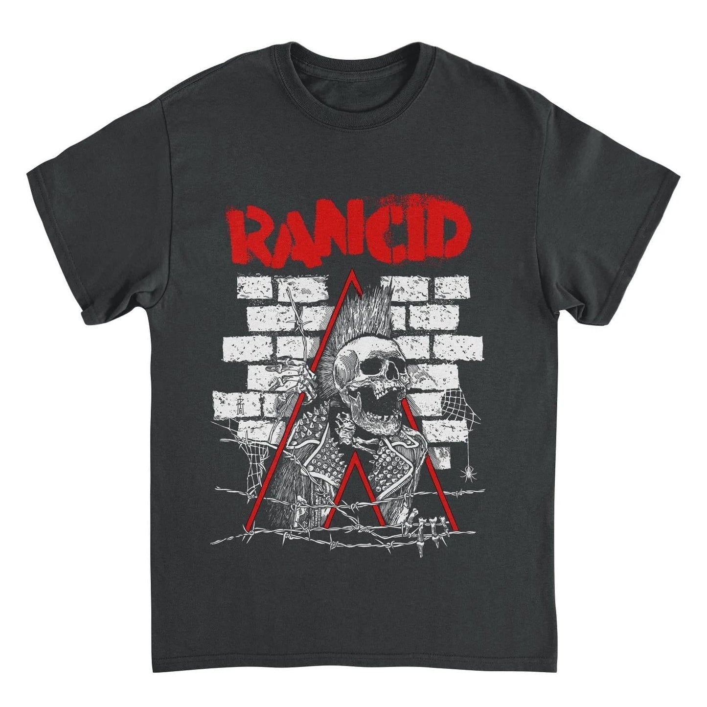 Rancid skull t shirt black punk rock band graphic tee crust breakout design official merch