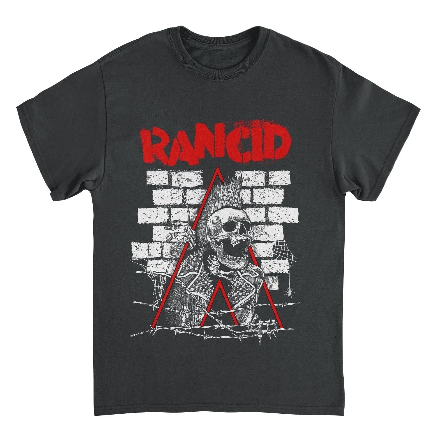 Rancid skull t shirt black punk rock band graphic tee crust breakout design official merch