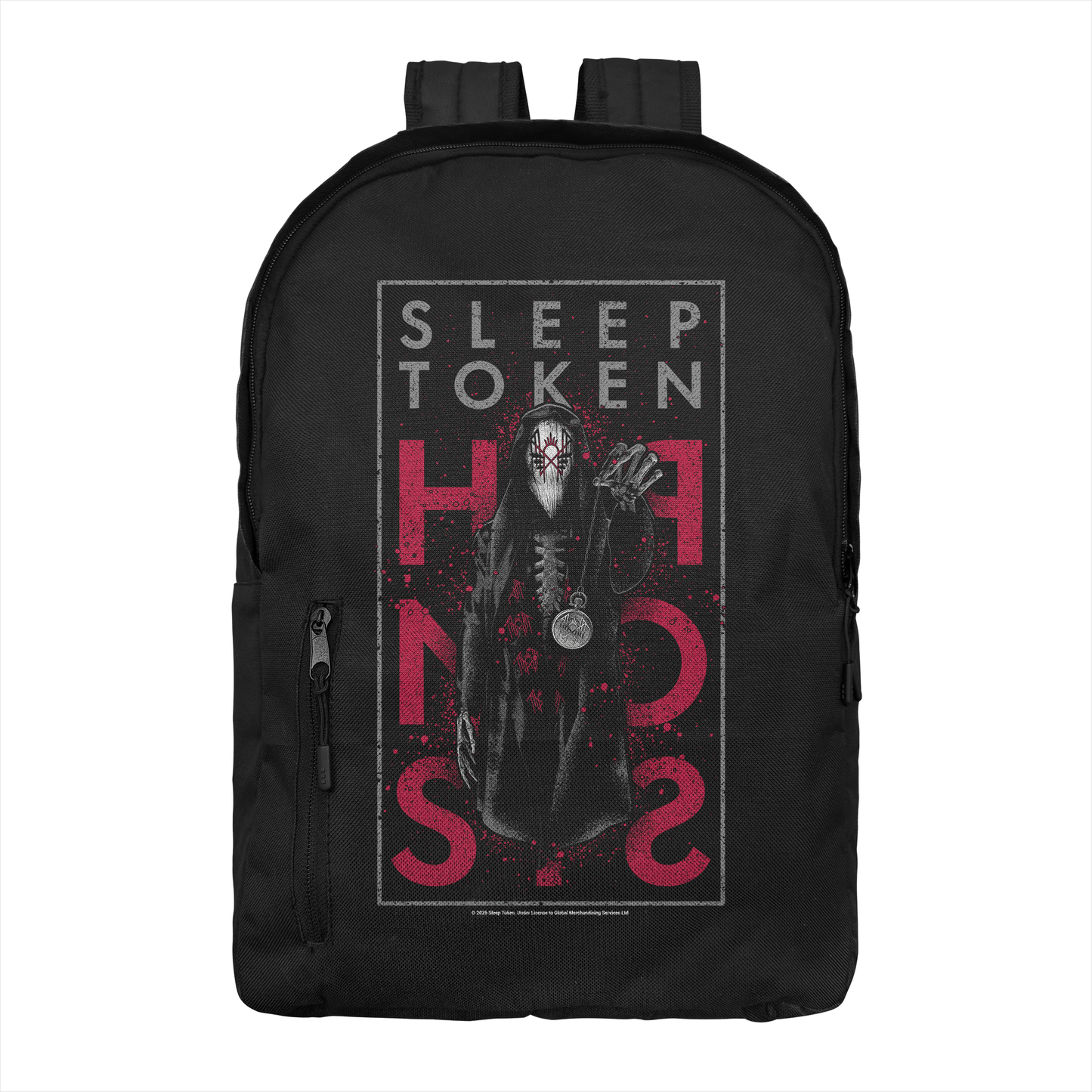 Sleep Token Hypnosis backpack red graphic masked figure band merch bag
