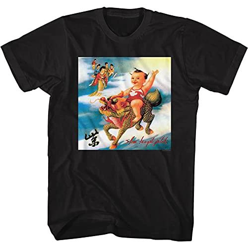 Stone Temple Pilots Baby on Dragon T-Shirt black STP 90s grunge alternative rock band tee front graphic